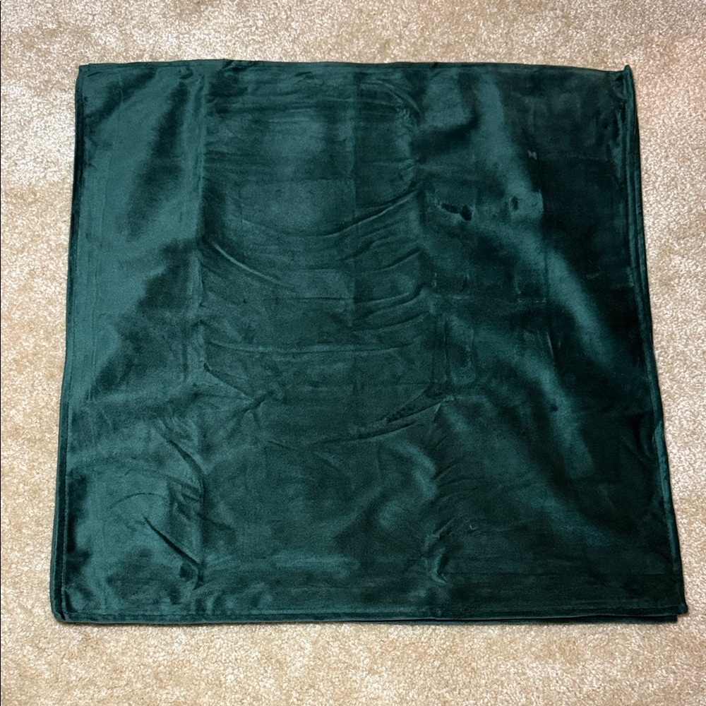 Holiday Green and Red Velvet Pillow Cases